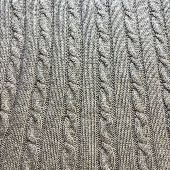 J. Crew Turtleneck Long Sleeve Gray Cable Knit Sweater SZ S. Viscose/wool/rabbit - Picture 7 of 7